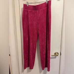 Talbots M petite pink velvety lounge pants